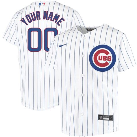chicago cubs youth nike home pinstripe replica jersey